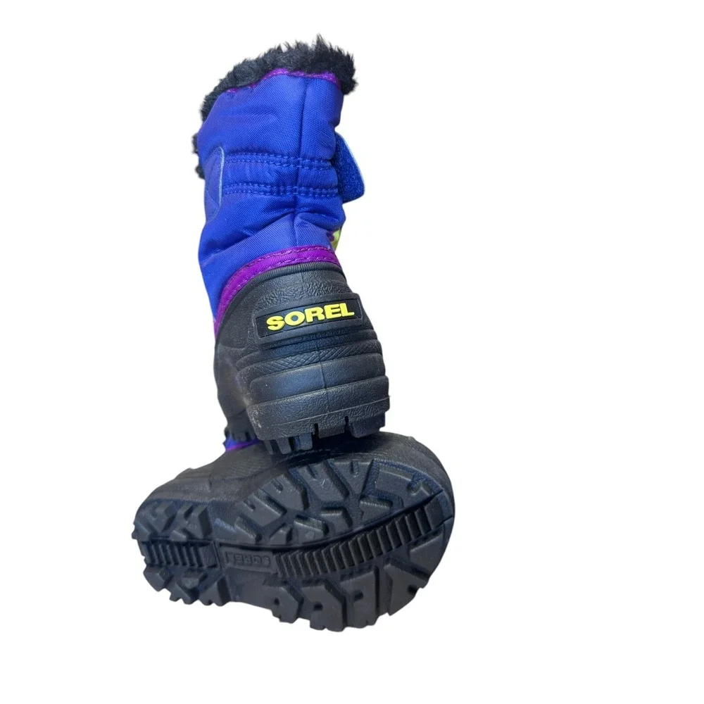 Sorel Snow Commander Boots BluePurple Winter Snow Waterproof Toddler Sz 6 No Box